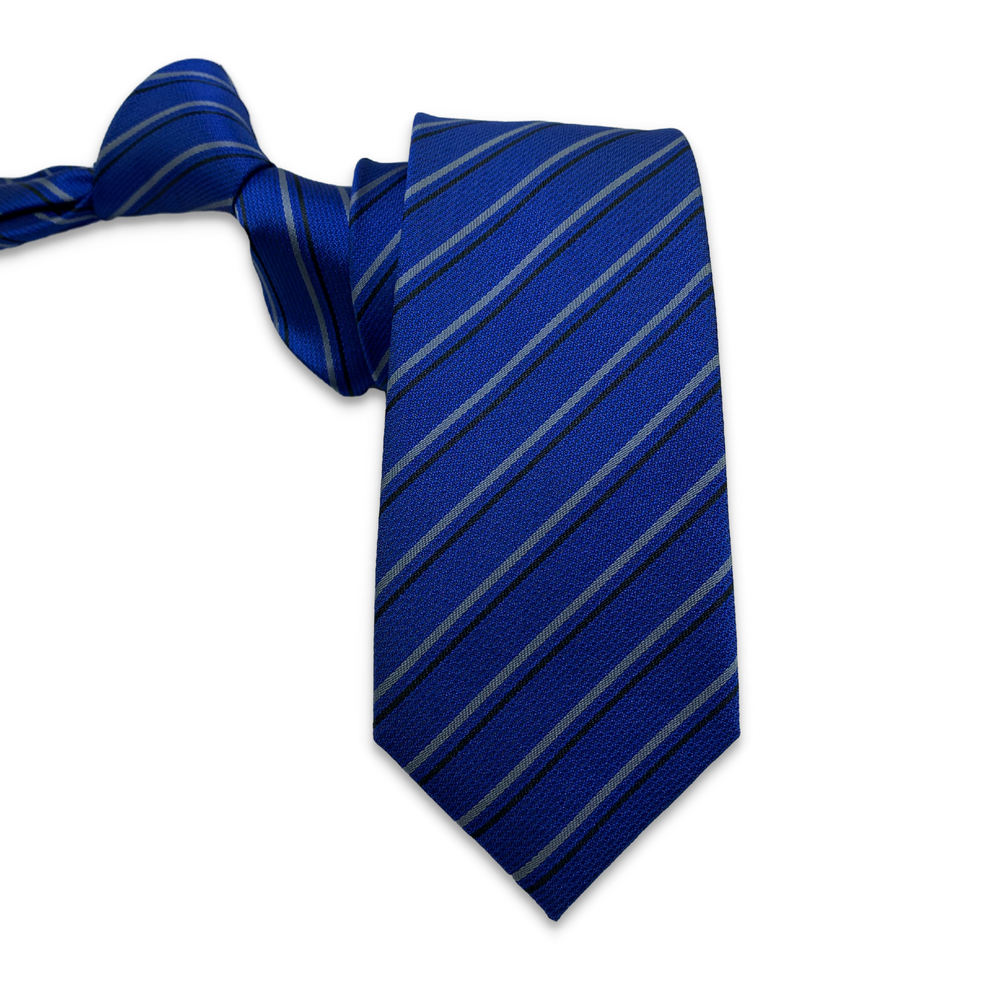 Blue / Grey & black stripes