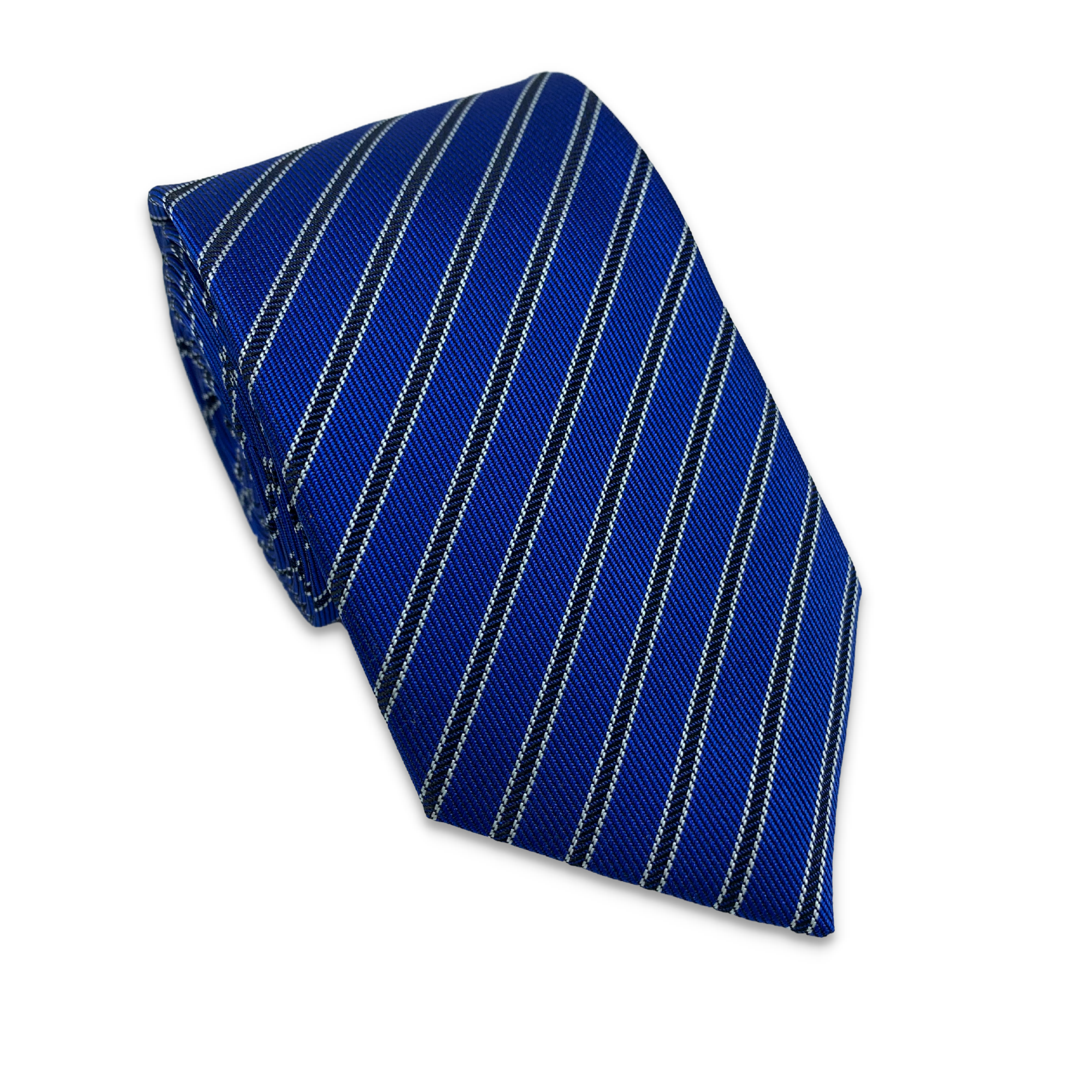 Blue / Grey & black stripes