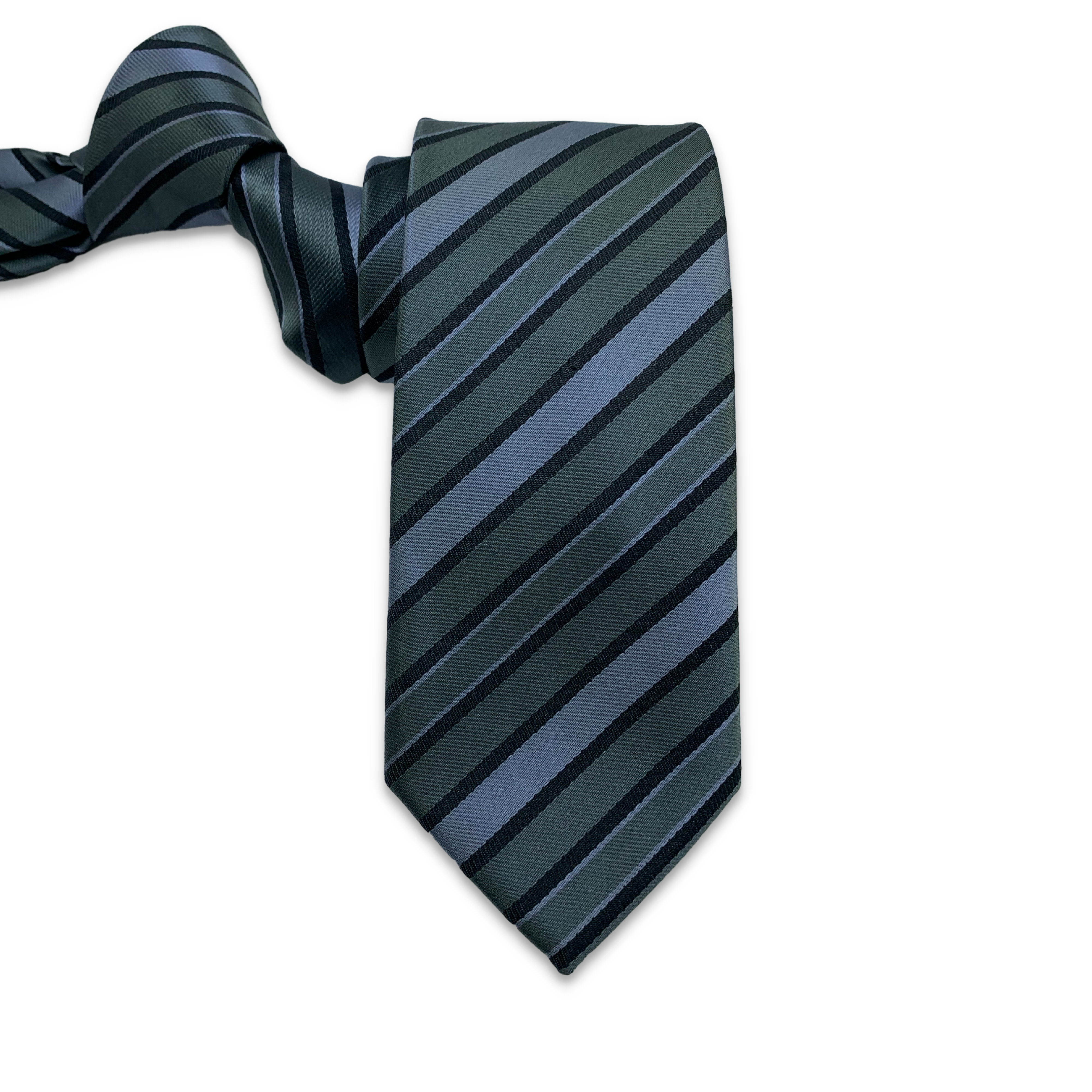 Grey / Silver & Black stripes