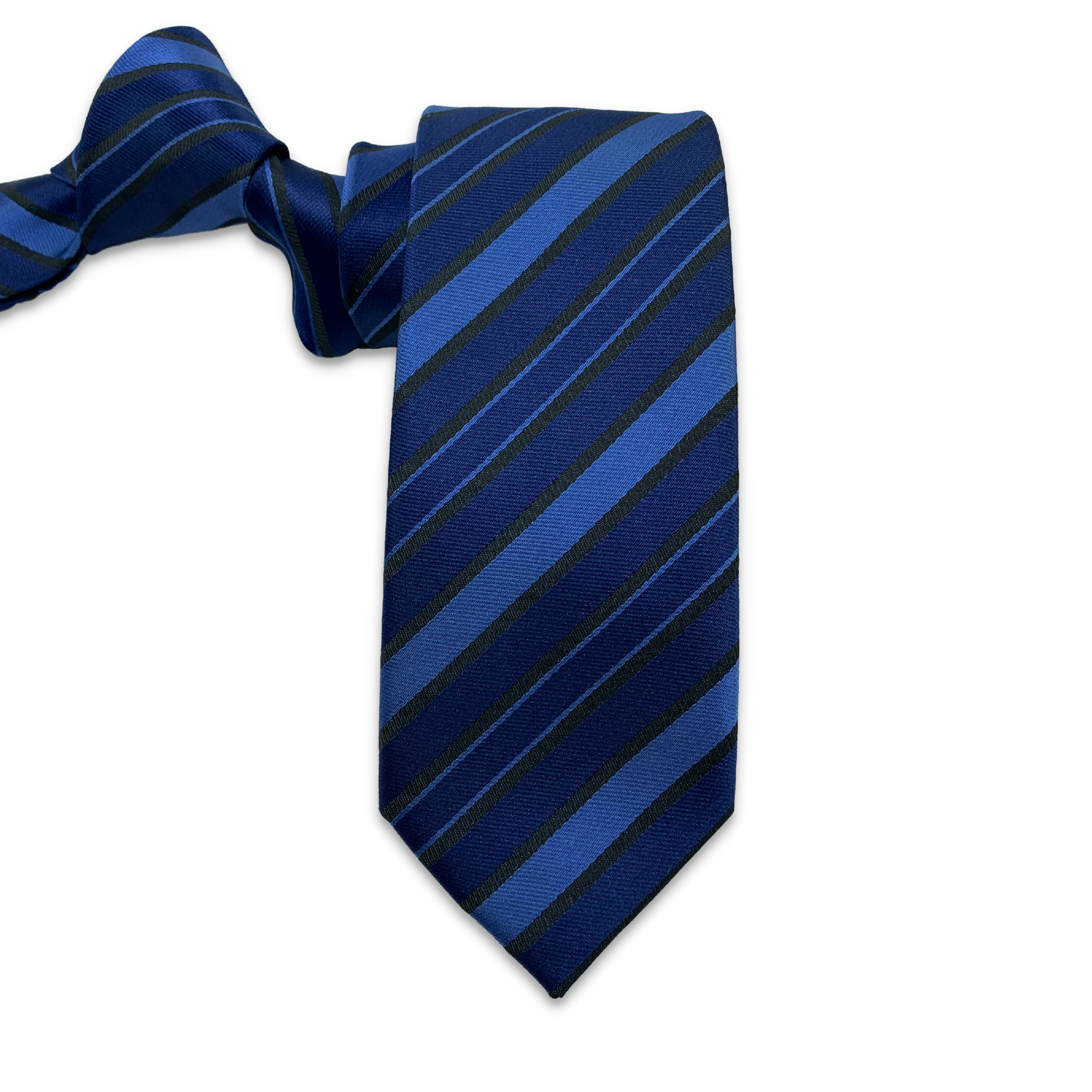 Blue / Light blue & Black stripes