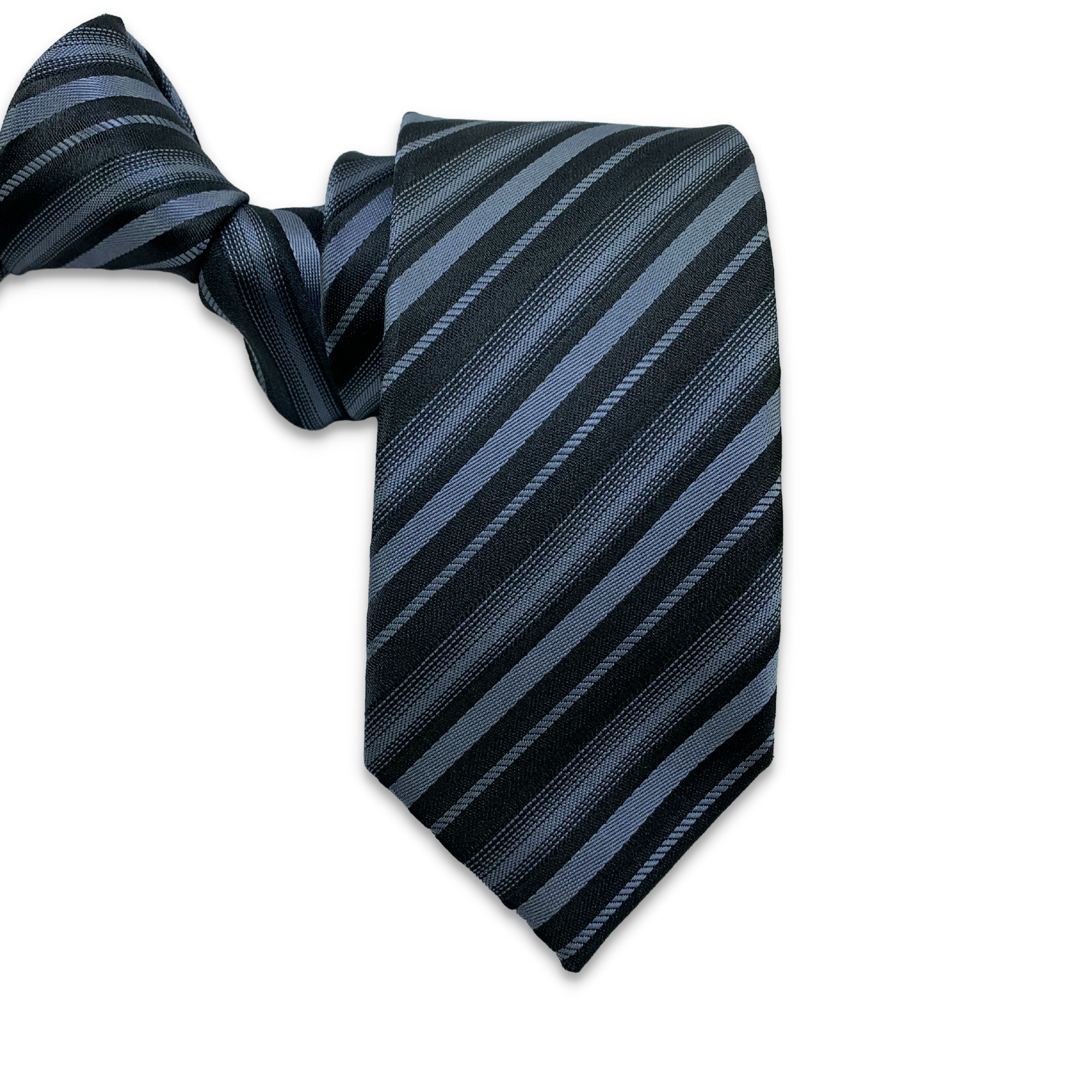 Silver / Black & Grey stripes