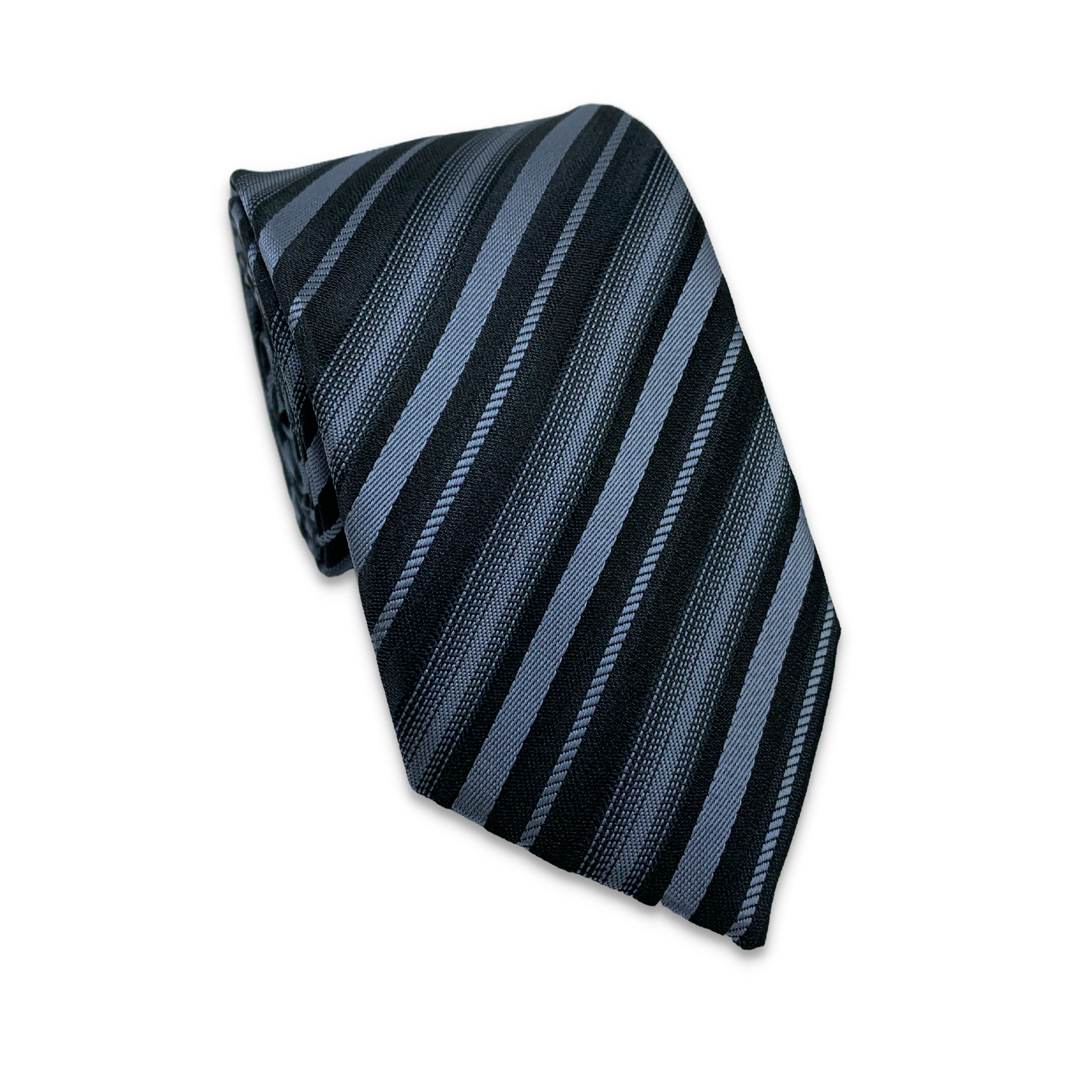 Silver / Black & Grey stripes