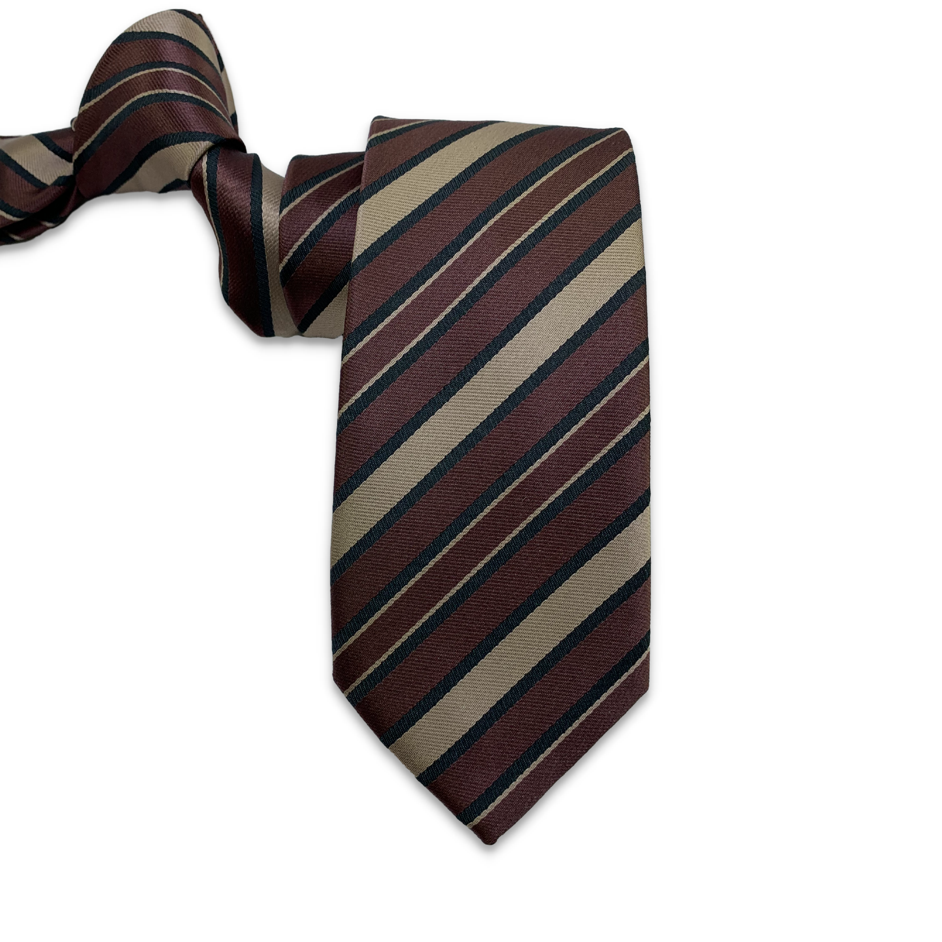 Brown / Beige & Black stripes