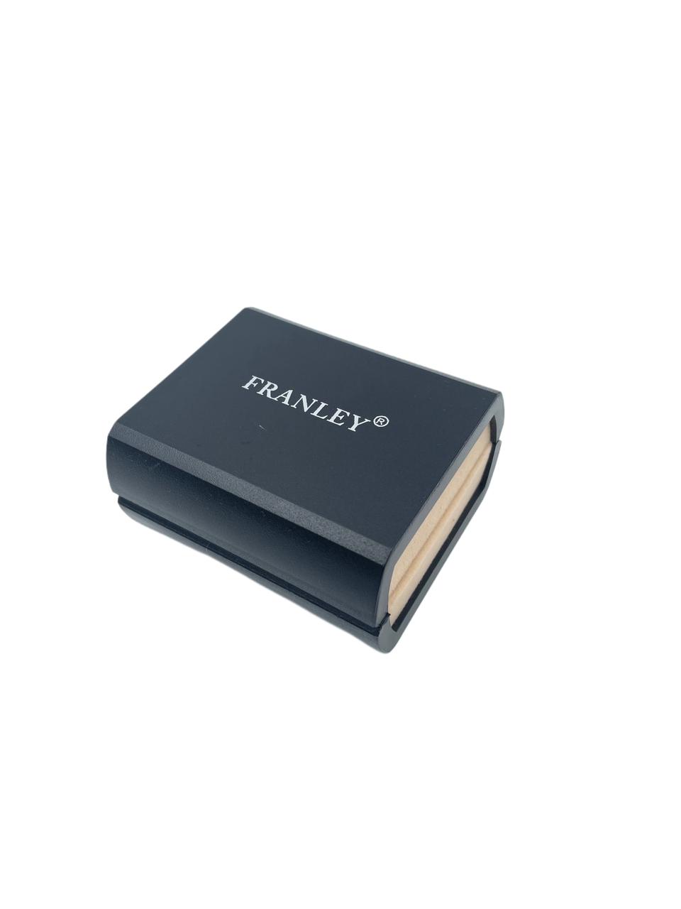 Franley Silver-Tone Cufflinks – Textured Square